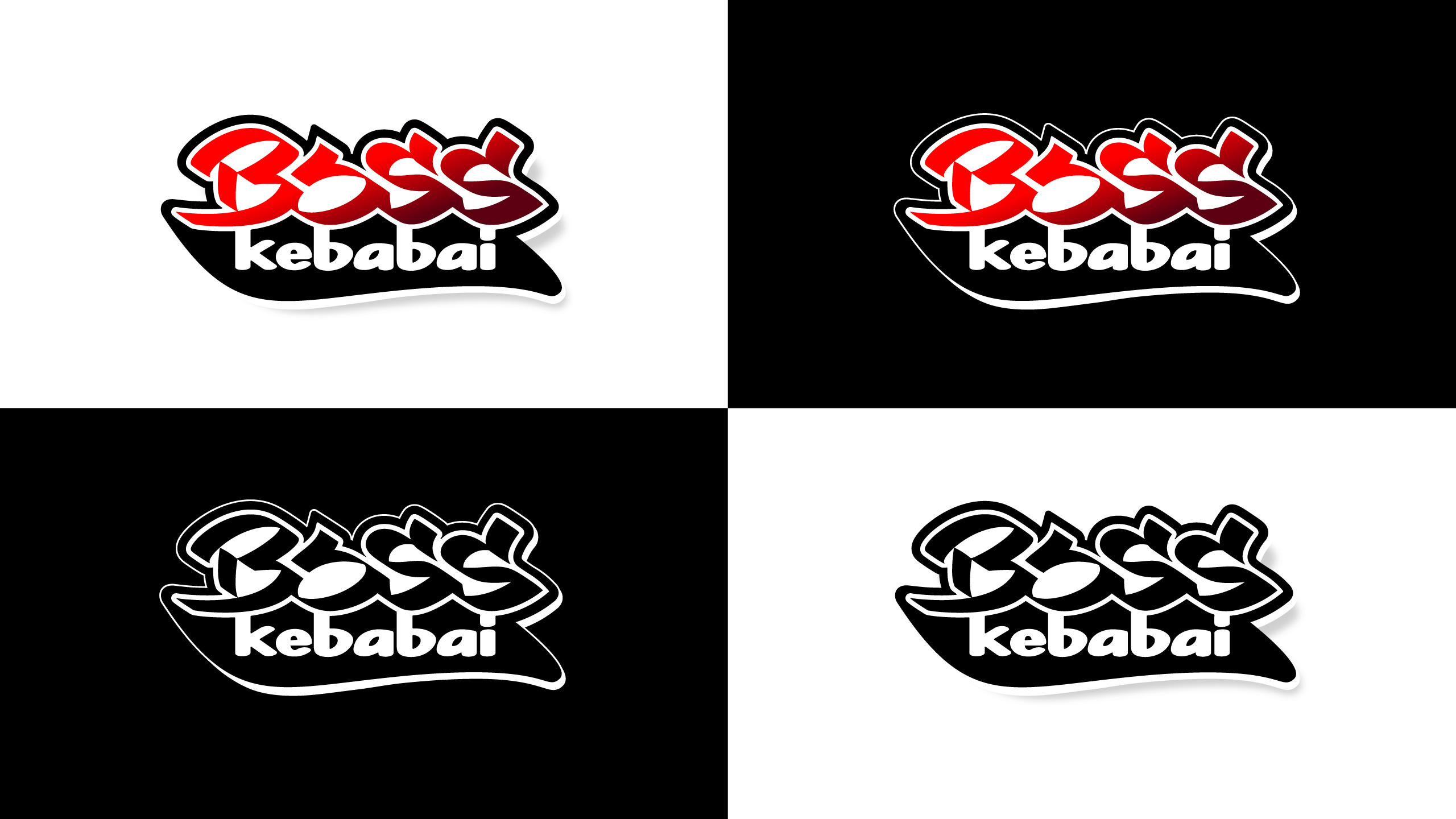 BOSS kebabai 3 branding - Logobou Desing