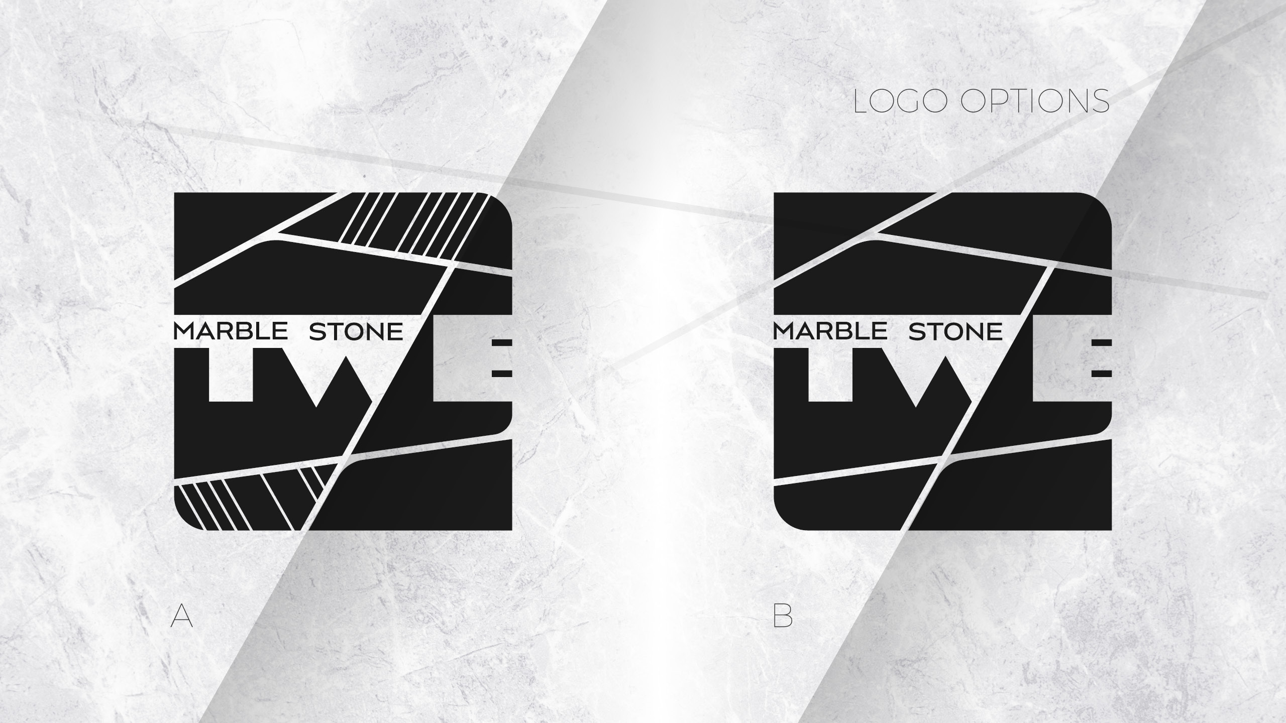 TWE Marble Stone logo Logobou Design 03