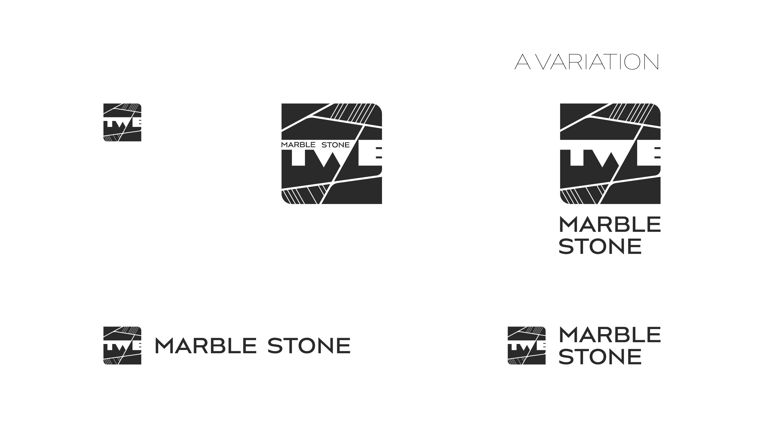 TWE Marble Stone logo Logobou Design 05
