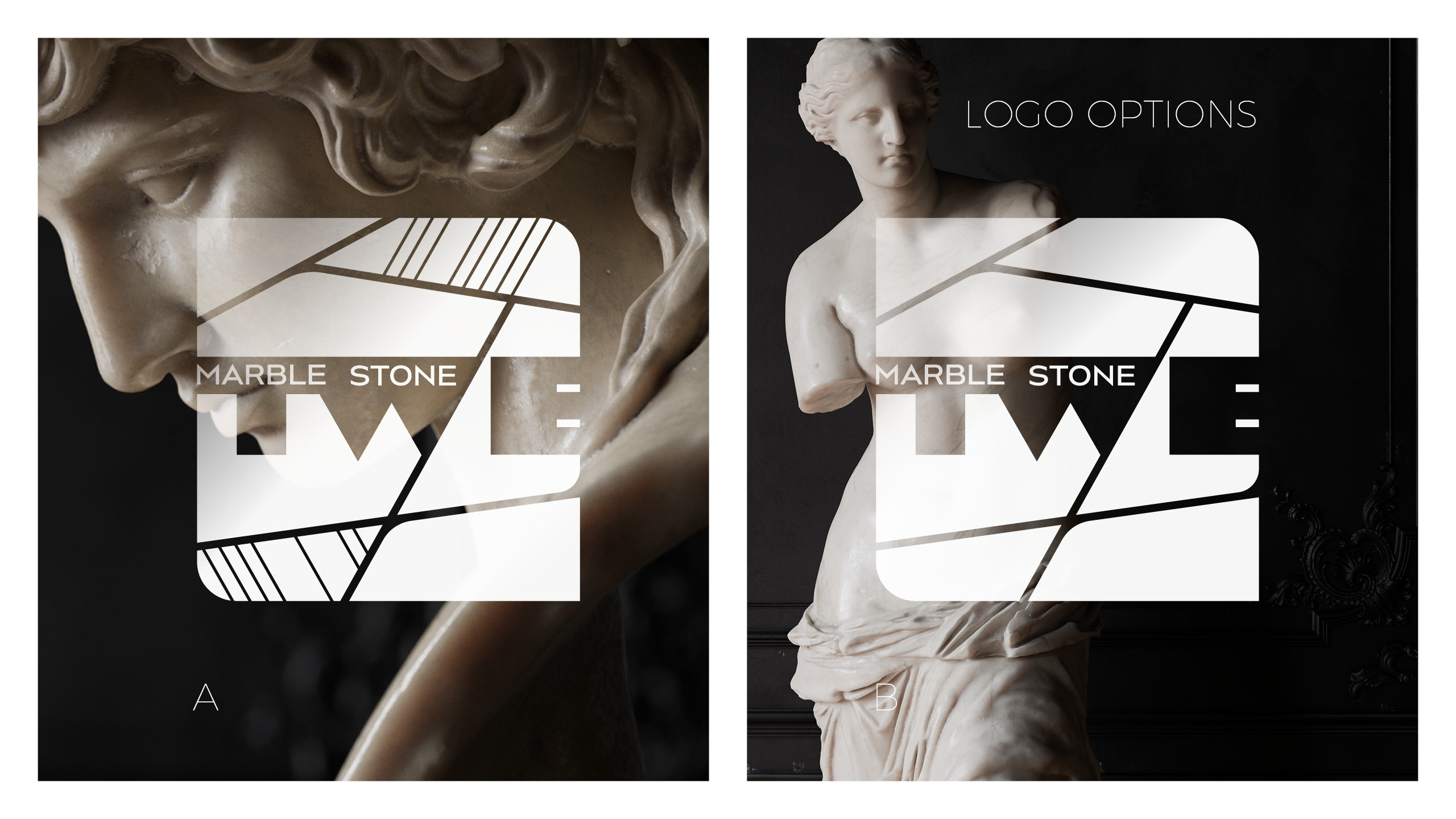 TWE Marble Stone logo Logobou Design 06