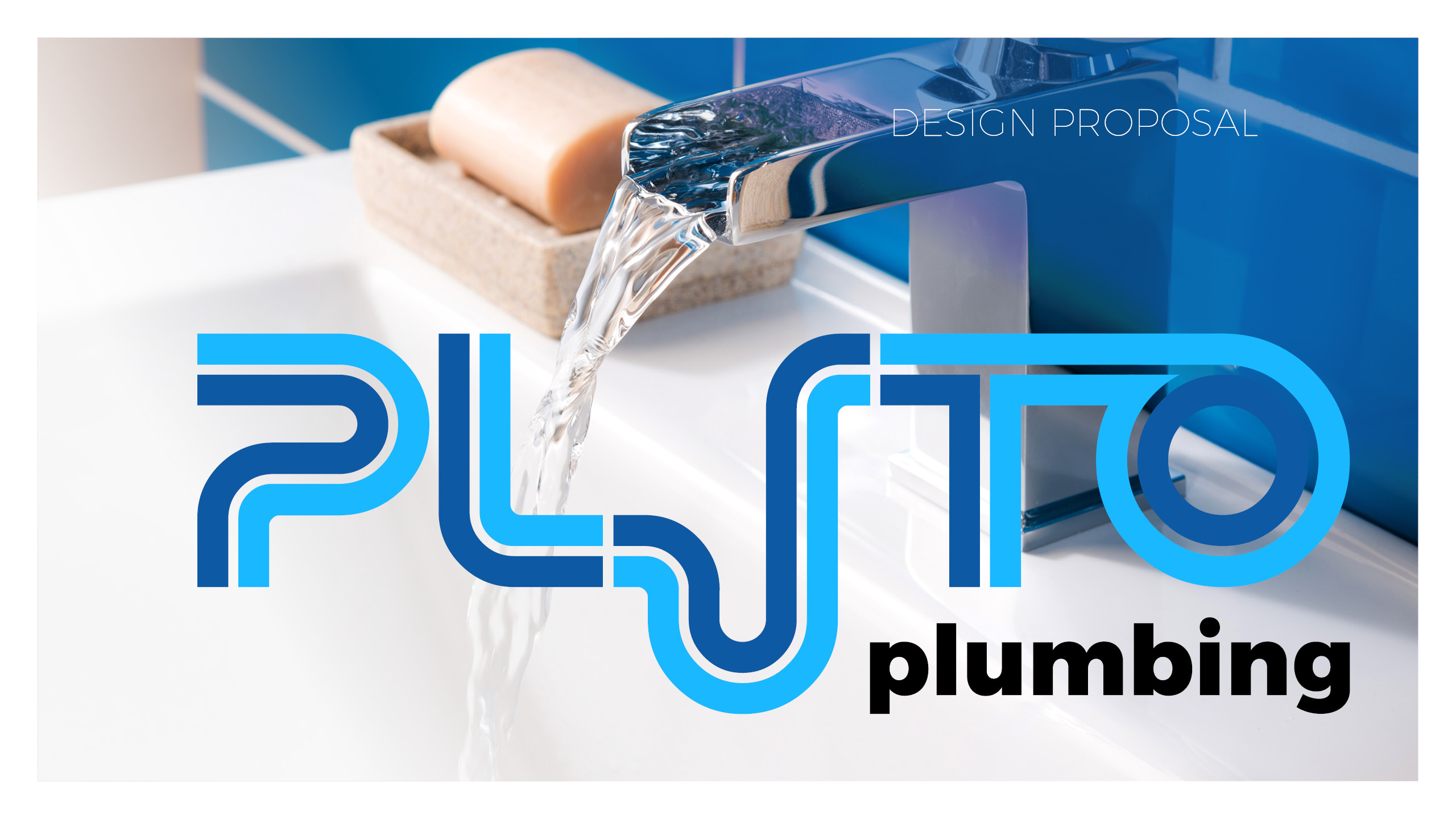 Pluto Plumbing logo 1 logobou design