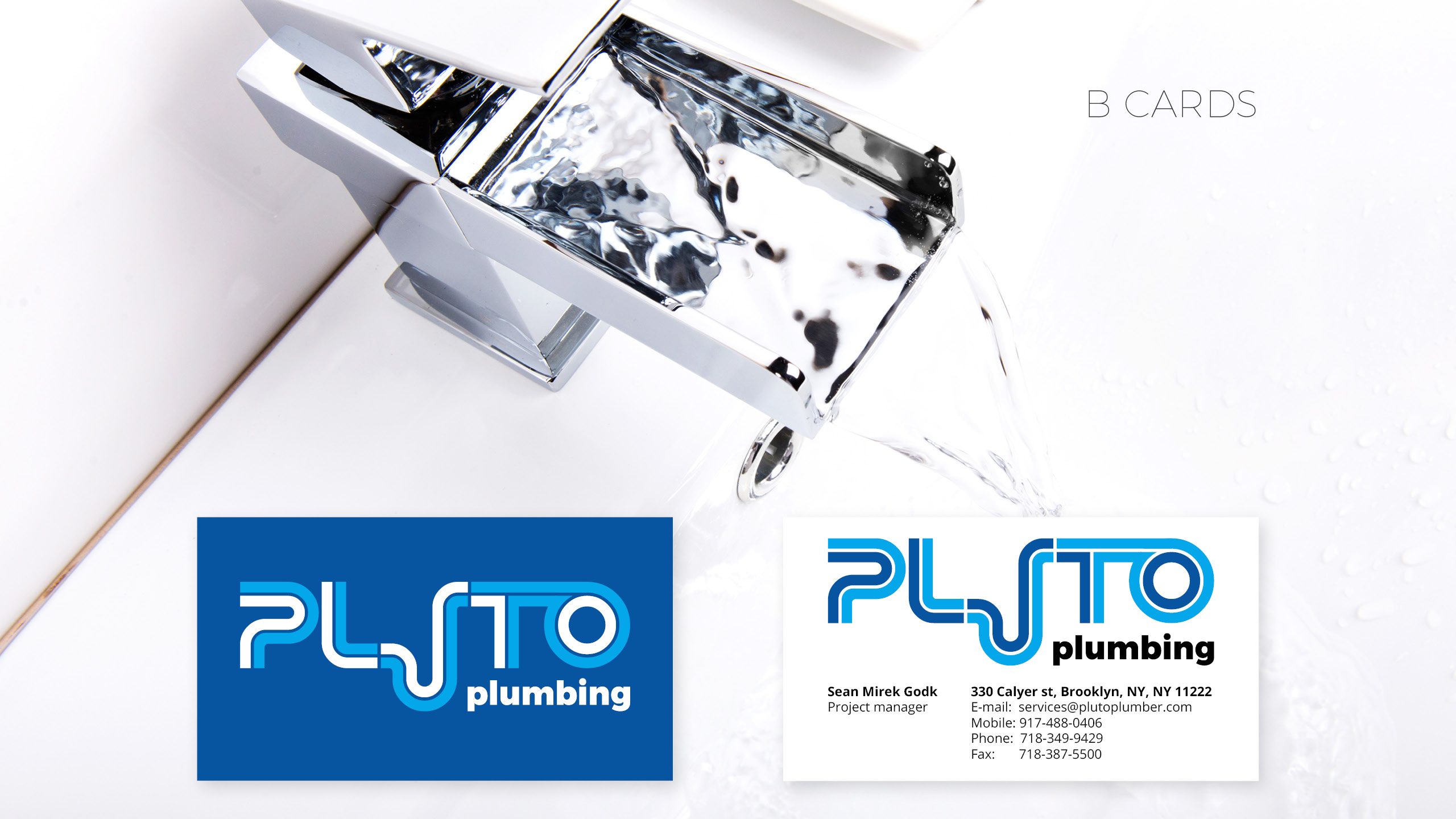 Pluto Plumbing logo 4 logobou design